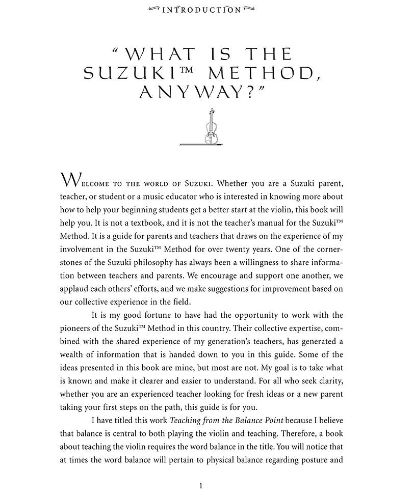 Teaching from the Balance Point