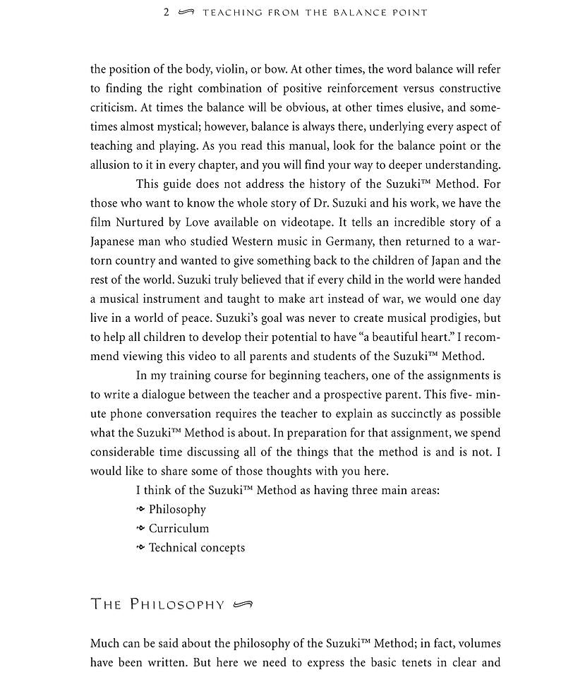 Teaching from the Balance Point