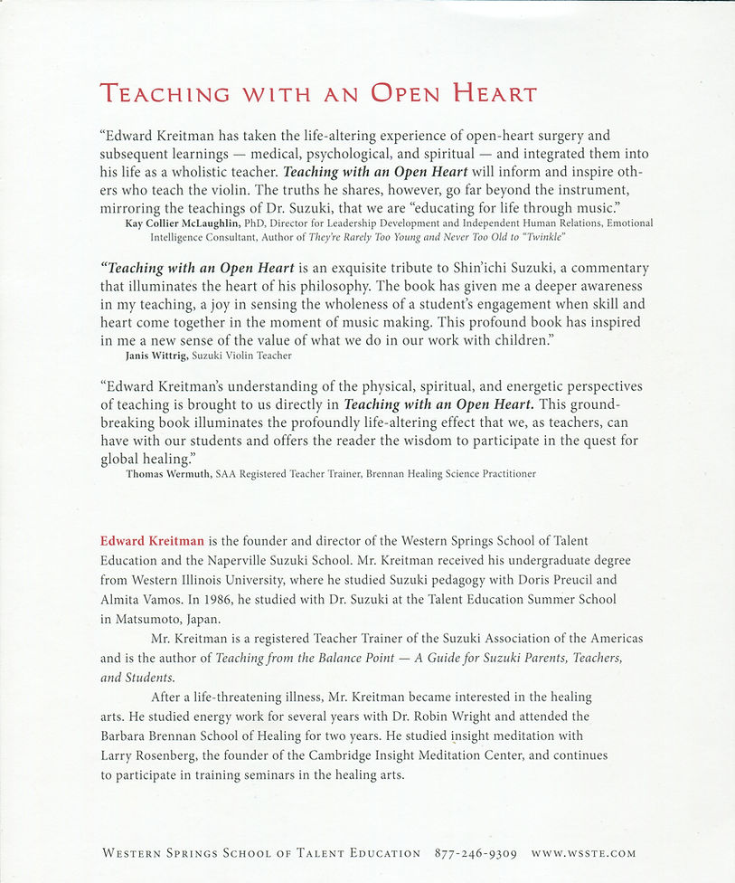 Teaching from the Balance Point